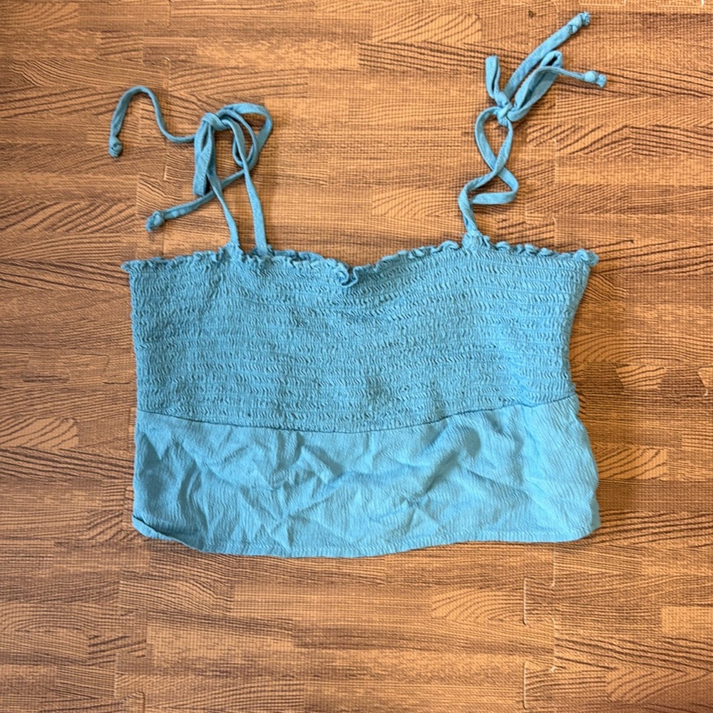 PACSUN SKY BLUE TIED ADJUSTABLE TANK TOP SIZE SMALL